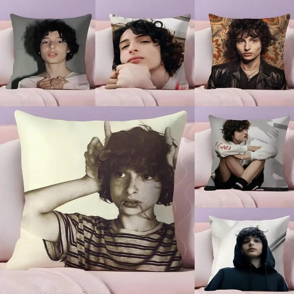 F-Finn W-Wolfhard Pillow Lining Soft plush fabric Front-back printed sofa Warm Winter Gift for Home pillow Federa