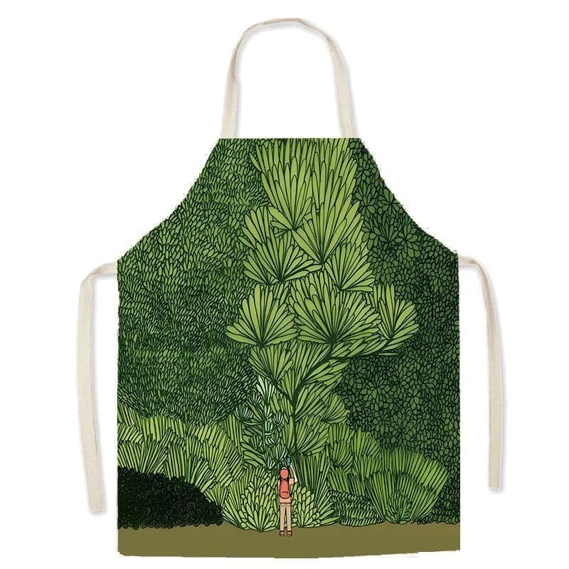 Grembiule senza maniche in lino fresco stile nordico Ins, cucina per la casa, vita genitore-figlio, grembiule da studio