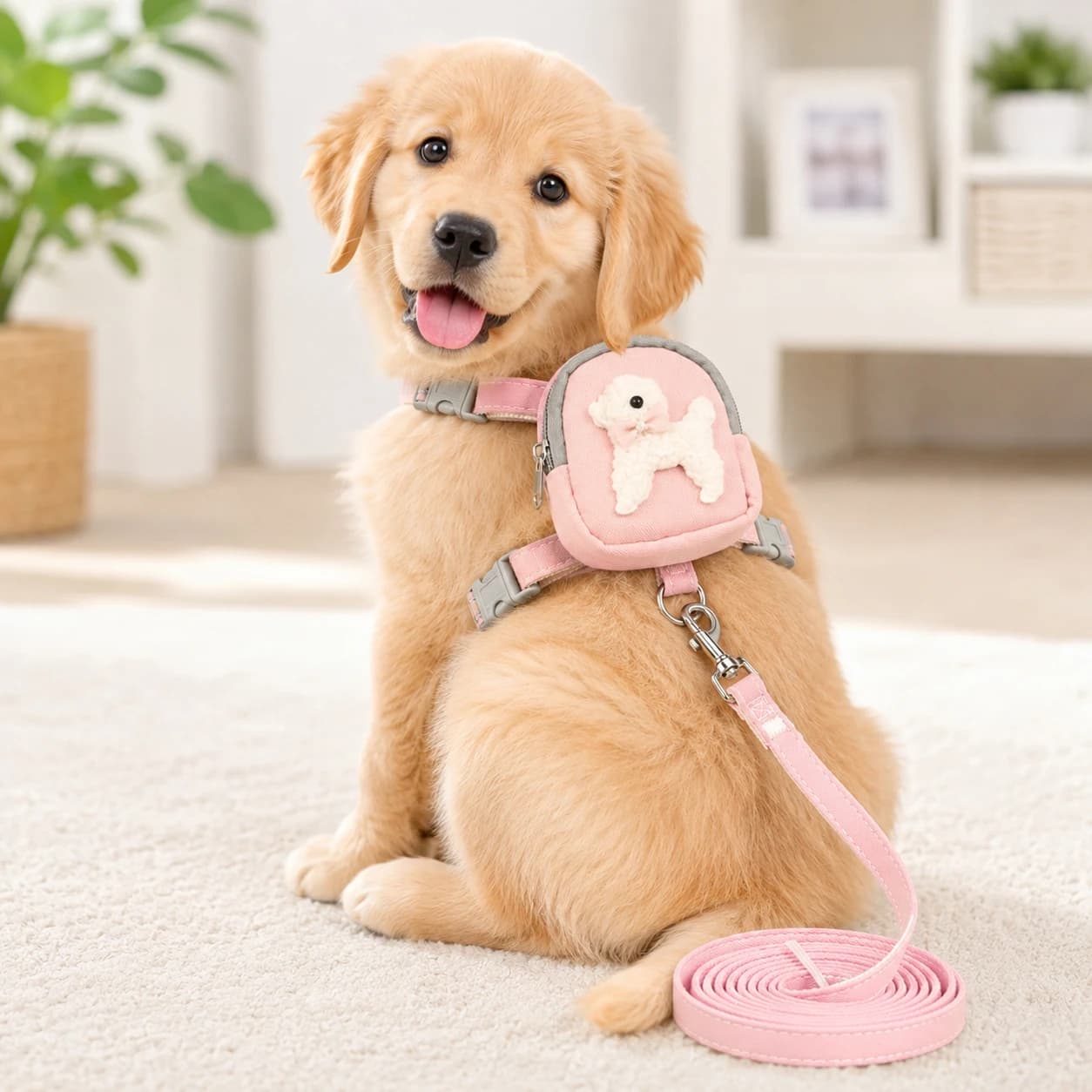Fashion Cat Dog Harness and Leash Set for Cats Small Dogs Cute Dog Harness Perfect for Outdoor Adventures and Carrying Treats