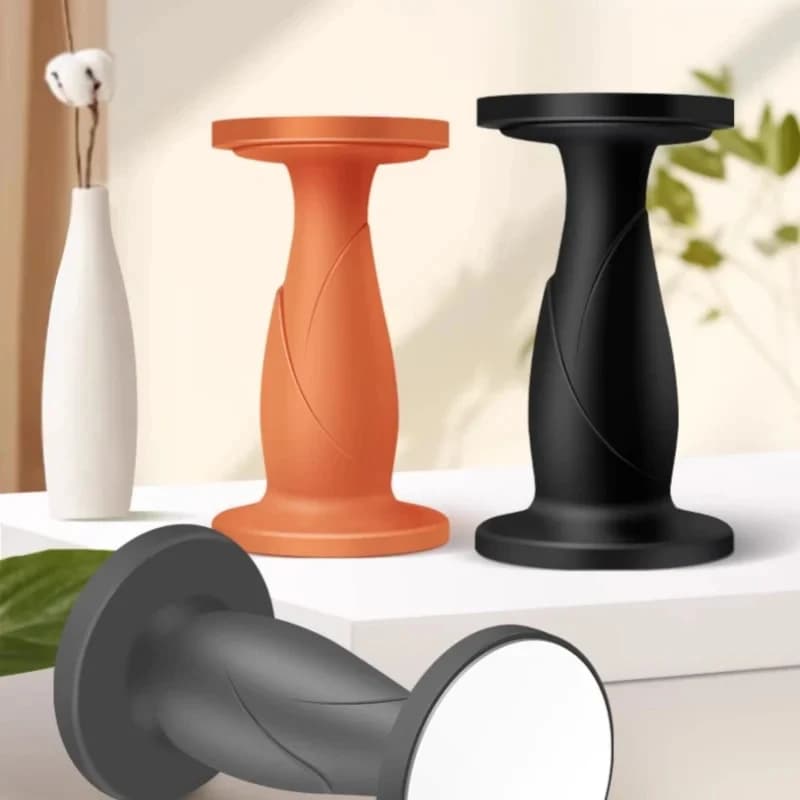 Fermaporta in Silicone Autoadesivo per Casa e Camera da Letto - Supporto a Pavimento con Forte Suzione e Protezione Anti-Collisione per Pareti