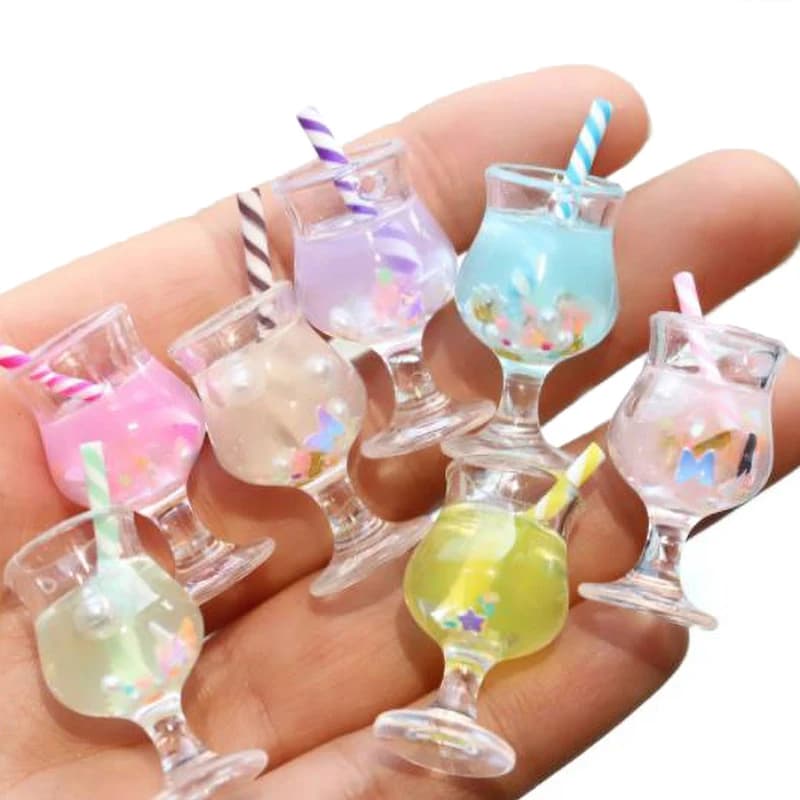 2 pezzi mini tazze per bevande modello finta di giocare mini accessori per bambole alimentari adatti per casa da gioco giocattolo casa delle bambole in miniatura