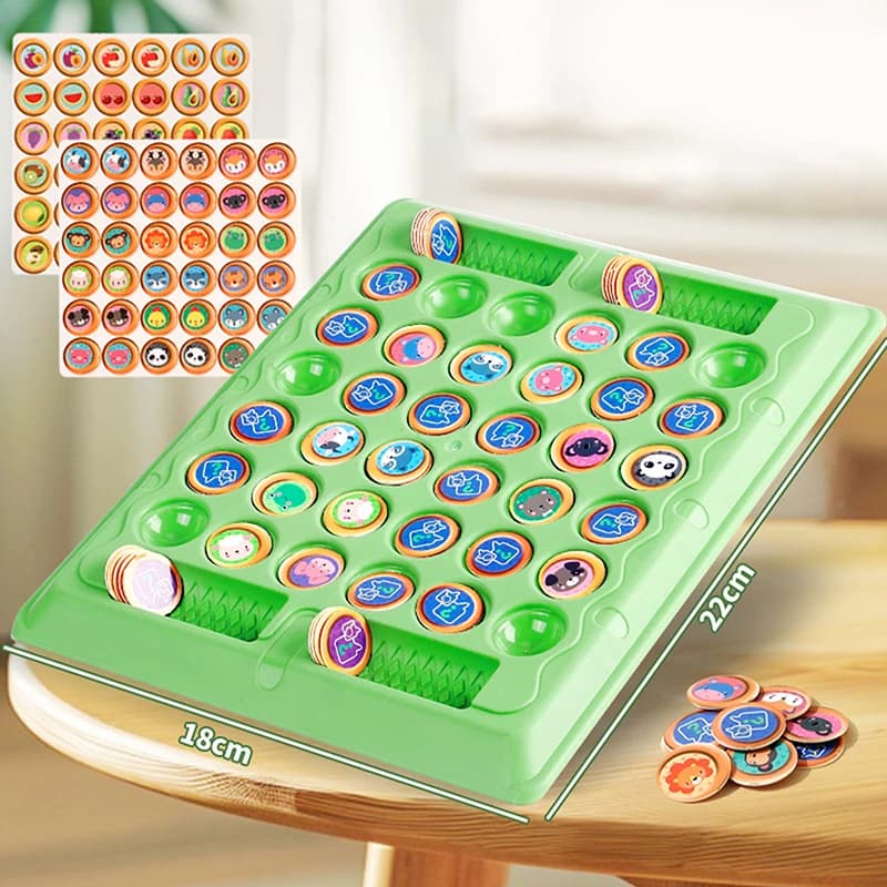Animal Flip Chess Classic Strategy Board Party Games Logic Thinking Cognitive Learning Memory Matching Chess Kids Activity Toys