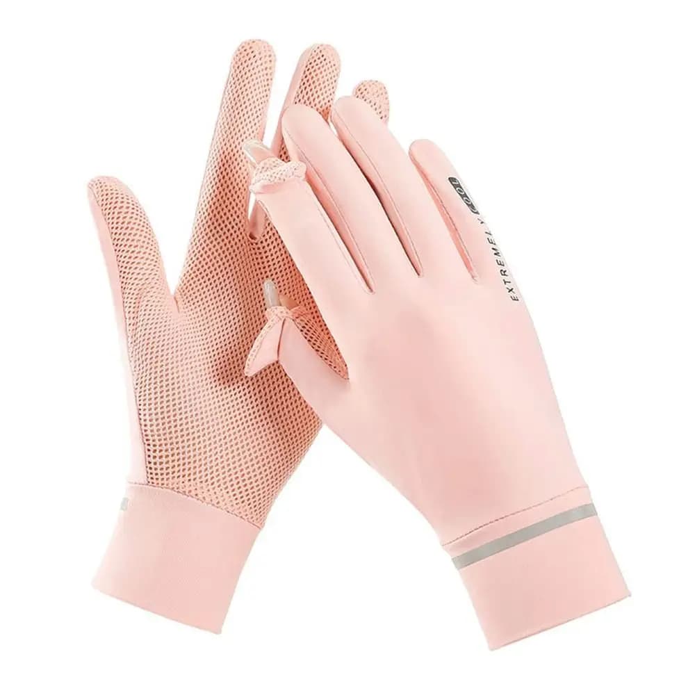 Guanti Sottili Anti-UV per Ciclismo, Guida e Corsa, Protezione Solare, Guanti in Seta Ghiacciata