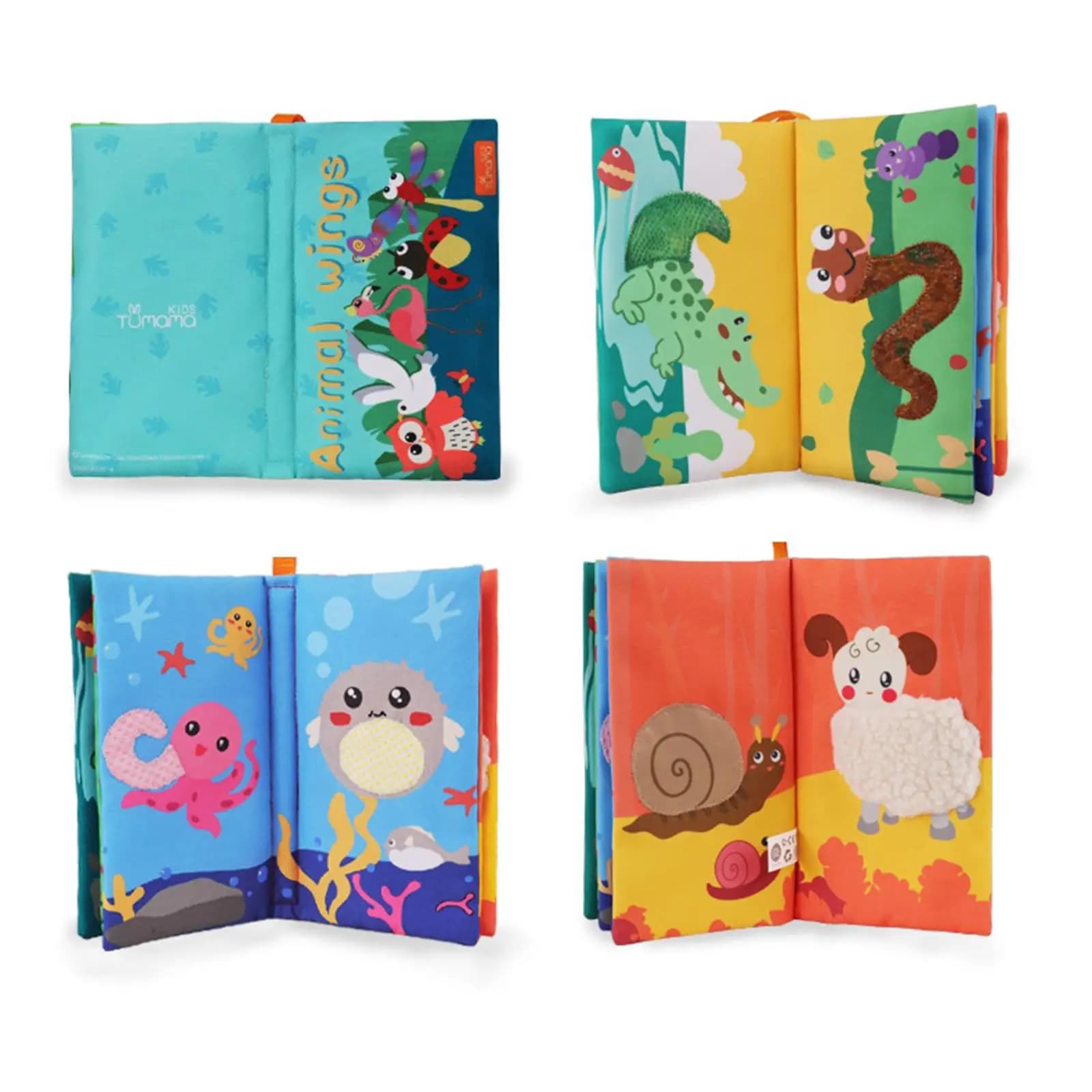 Soft Cloth Book Newborn Crib Activity Books Learning Development Teeth Toy