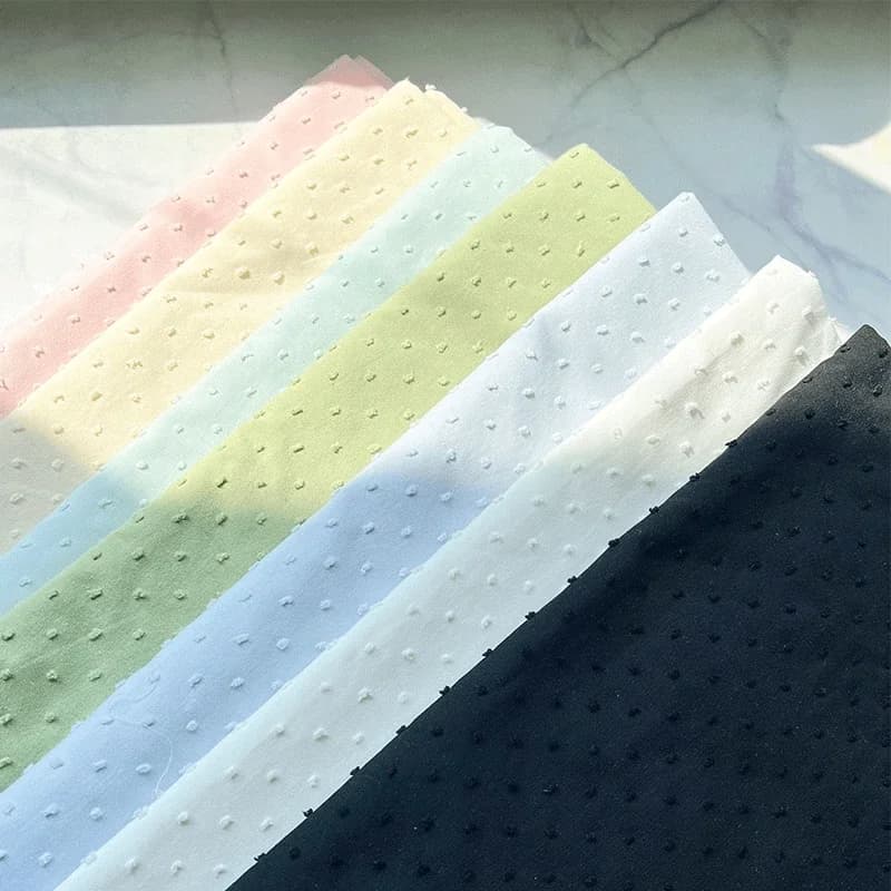 Tessuto Jacquard Morbido per Bambini da 1 Metro, 100% Cotone, Tinta Unita, per Cucito di Camicie da Donna, Vestiti, Lenzuola e Pigiami per Neonati