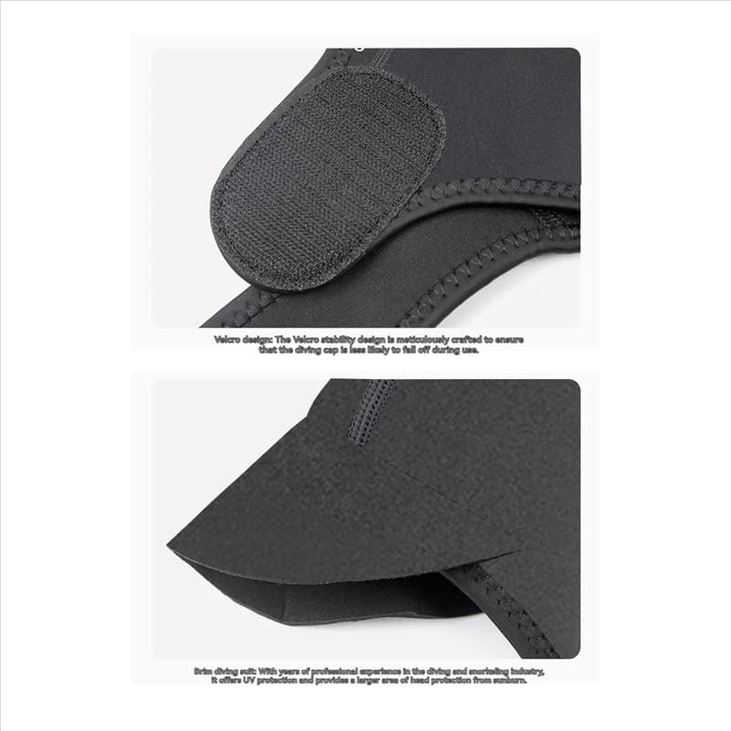 NALFI-Solar Protection Quick Drying Sub Cap Ear Protection Wear Resistant Swimwear Snorkeling Equipment for Surfing Kayak