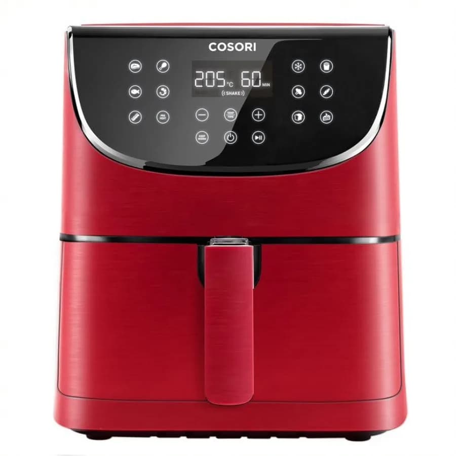 Friggitrice ad Aria 5.8QT XL Senza Olio, Forno Elettrico ad Aria Calda Programmabile 11-in-1 con Preriscaldamento e Promemoria Agitazione, Dotata di D