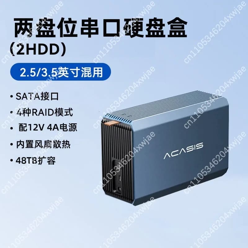 Box Esterno per 4 Dischi Rigidi SATA M.2, Case RAID per Computer, Gabbia di Archiviazione USB-C 40Gbps