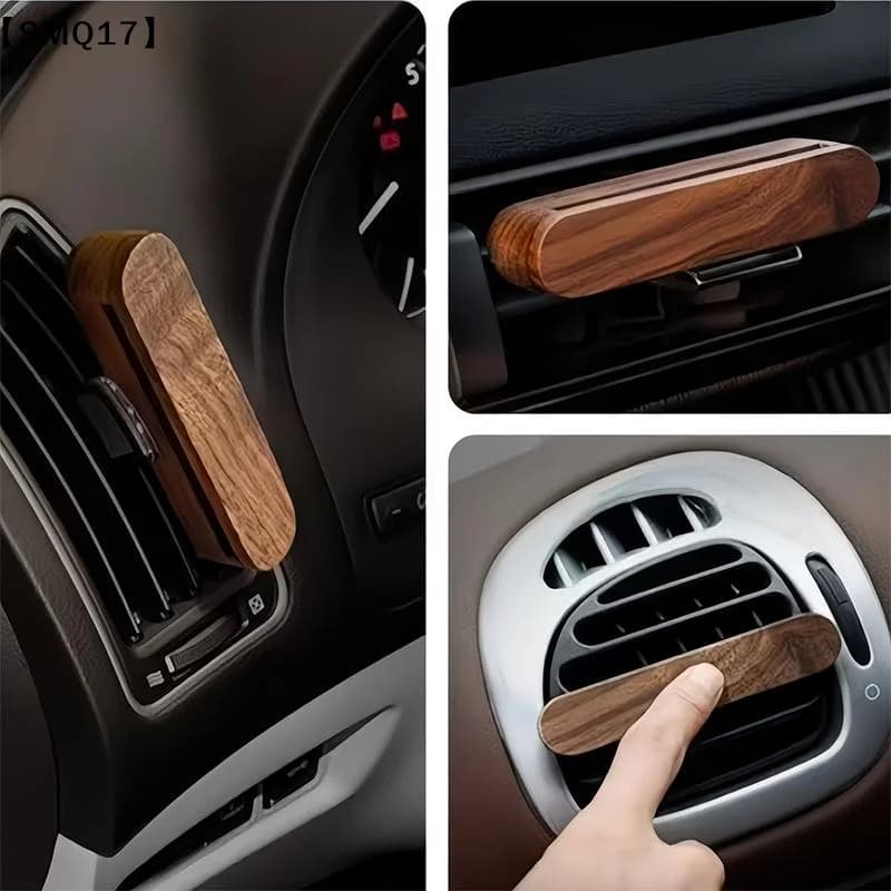 Wood Car Air Vent Diffuser Refillable, Car Fragrance Clip Diffuser, Car Aromatherapy Diffuser Long-Lasting Home Fragrance【SMQ】