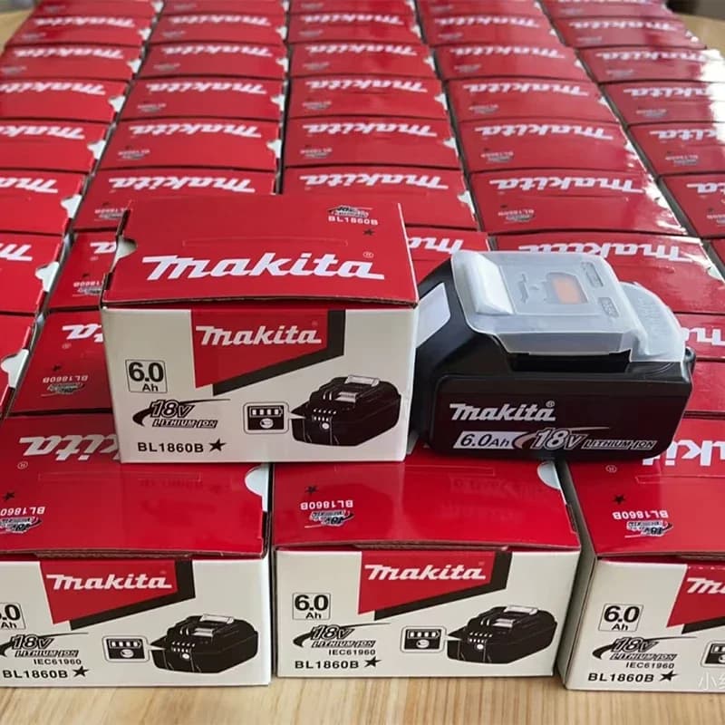 Batteria al Litio 100% Originale 18V Makita 6Ah/5Ah per Sostituzione Batterie Makita BL1840 BL1830B BL1850B BL1850 BL1860 BL1815