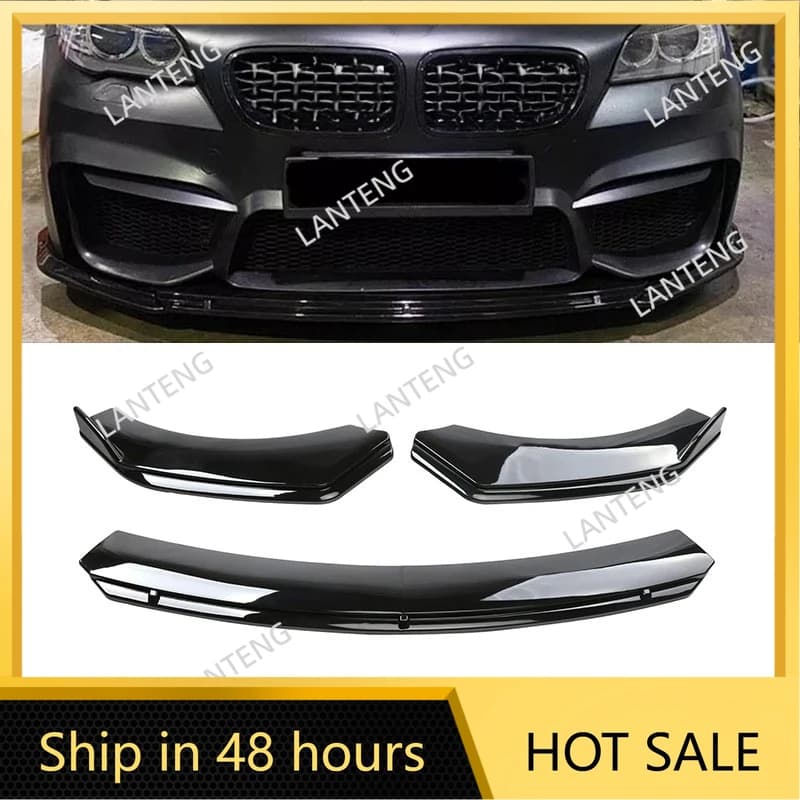 Auto Paraurti Anteriore Copertura Labbro Spoiler Splitter In fibra di Carbonio Per 5 Serie F10 M Sport 520 523 535 Diffusore Guardia Corpo Kit di Protezione