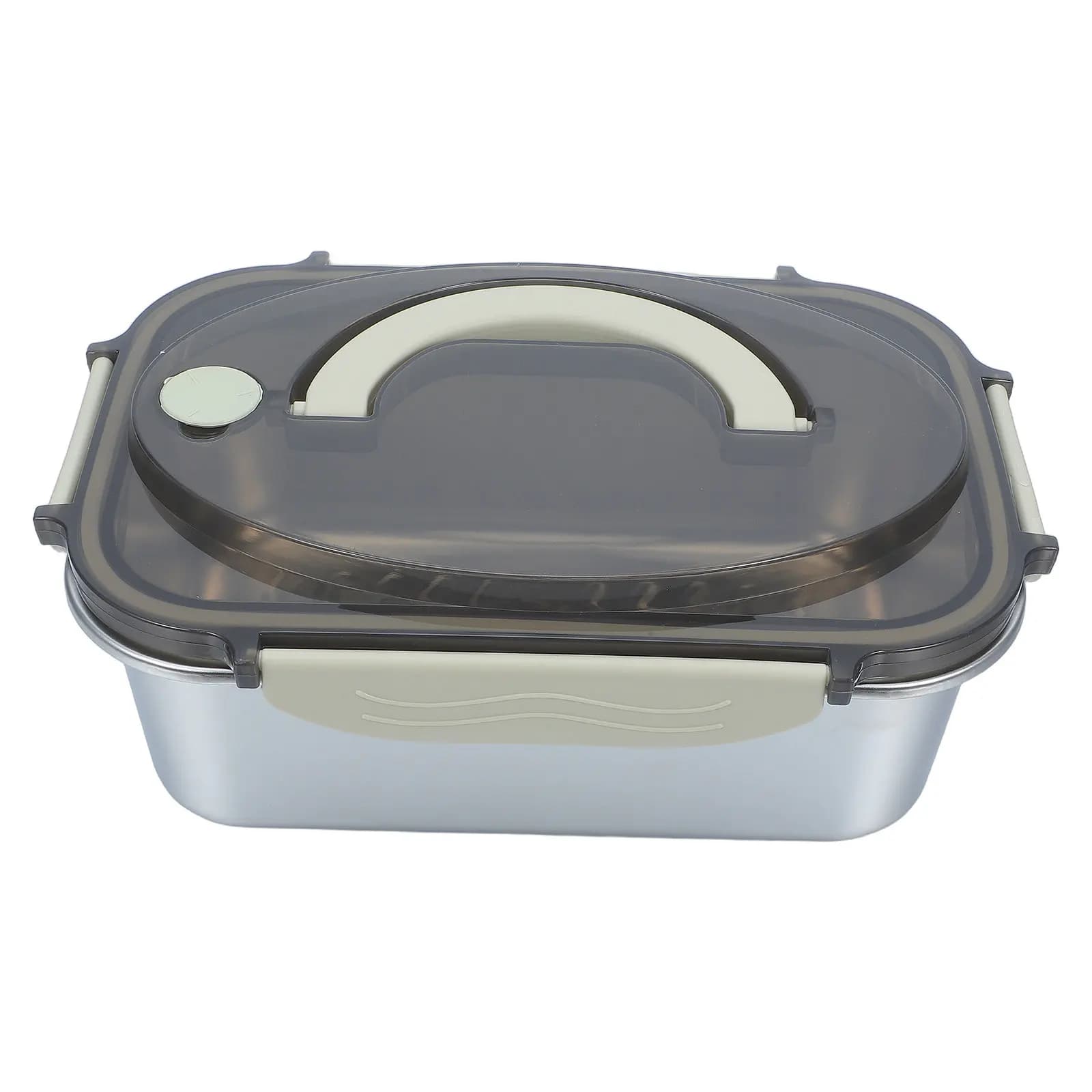 Contenitore per Pranzo in Acciaio Inox con Scomparti Ermetici 1.7L, Contenitore per Alimenti a Prova di Perdite, per Cucina, Picnic, Viaggio, Bento Box