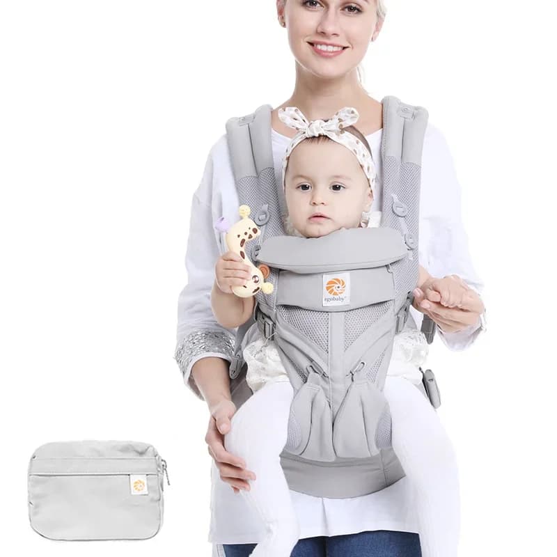 Egobaby Marsupio ergonomico a canguro per neonati, per bambini, con tracolla frontale sul retro, zaino avvolgente per neonato, 0-36 mesi