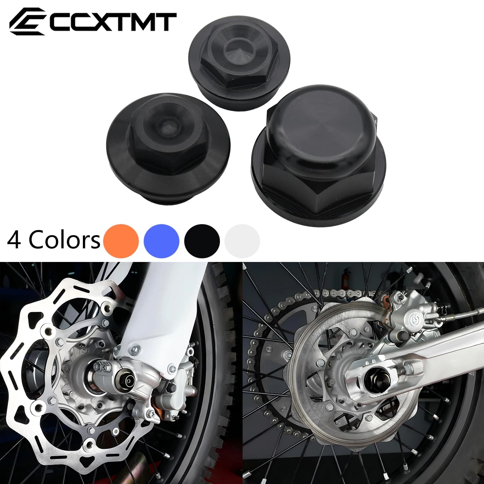 Dado di bloccaggio della ruota anteriore Bullone di regolazione della catena posteriore Assale Dado dell'asse della ruota per GasGas EC250 EC350 EC250F EC350F Per KTM SX SXF XC XCF EXC