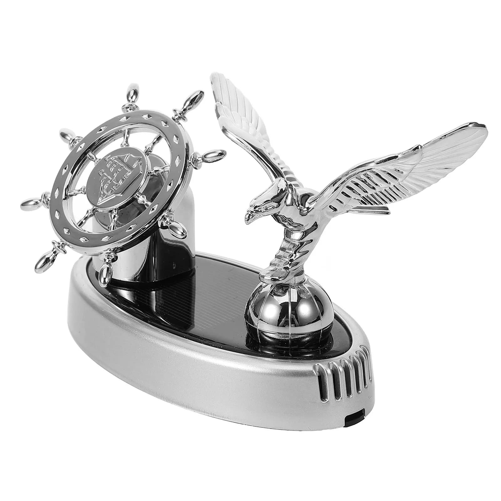 Solar Powered Car Aromatherapy Diffuser Air Freshener for Essential Oils Stylish Rotating Design Car Interior Decor Fragrance