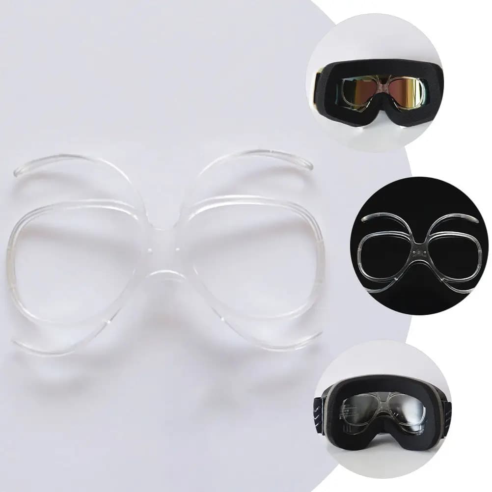 1Set Myopic Glass Adapter Ski Goggles Frame High Impact Resistance Skiing Snowboard Motorcycle Goggles Clip Protective Cover