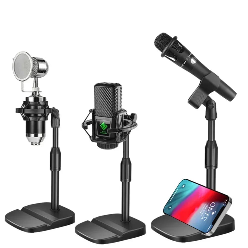 Multifunction microphone stand Table stand for tripod Adjustable microphone stand for microphone support for microphone clips with base brackets