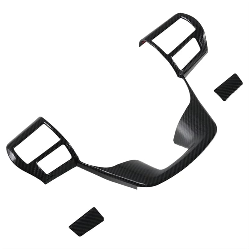 For Toyota Fortuner Hilux 2024 ABS Carbon Fiber Car Wheel Cover Trim Frame Decoration Interior Accessories-N25R