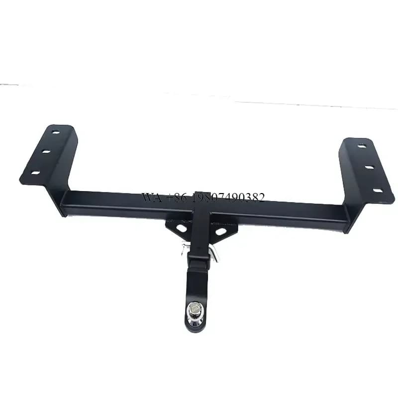 wmwmnu New Black Universal Pintle Hook with 2 Inch Ball Plug and Pin for NP300 Rear Tow Bar Aftermarket Performance Accessory