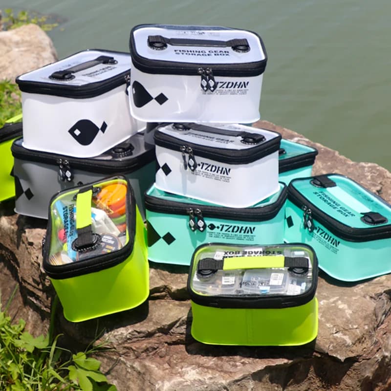 EVA fishing bag Portable barrel box Foldable bucket for live fish Container for camping water Pan Rod Bait Tackle Bag for storing objects