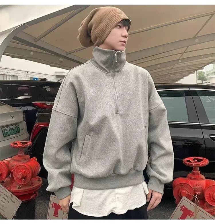 Felpe Senza Cappuccio da Uomo Stile Harajuku con Ricamo a Farfalla, Colorate, Leggere e Traspiranti per Primavera/Estate, Ideali per Viaggi e Vacanze
