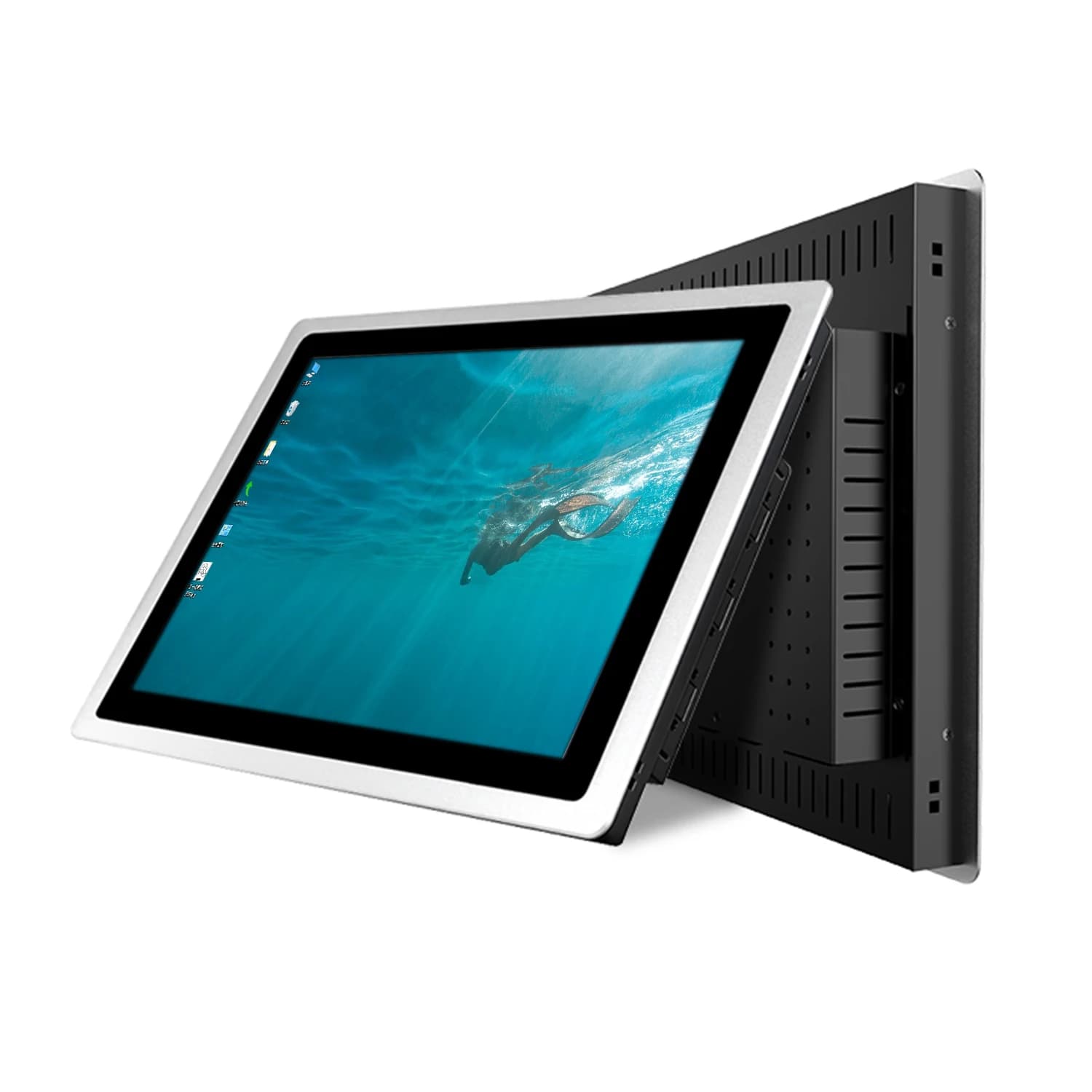 17 19 Computer PC industriale all-in-one da 21,5 pollici con pannello tablet touch screen capacitivo wifi integrato RS232 com win10 pro