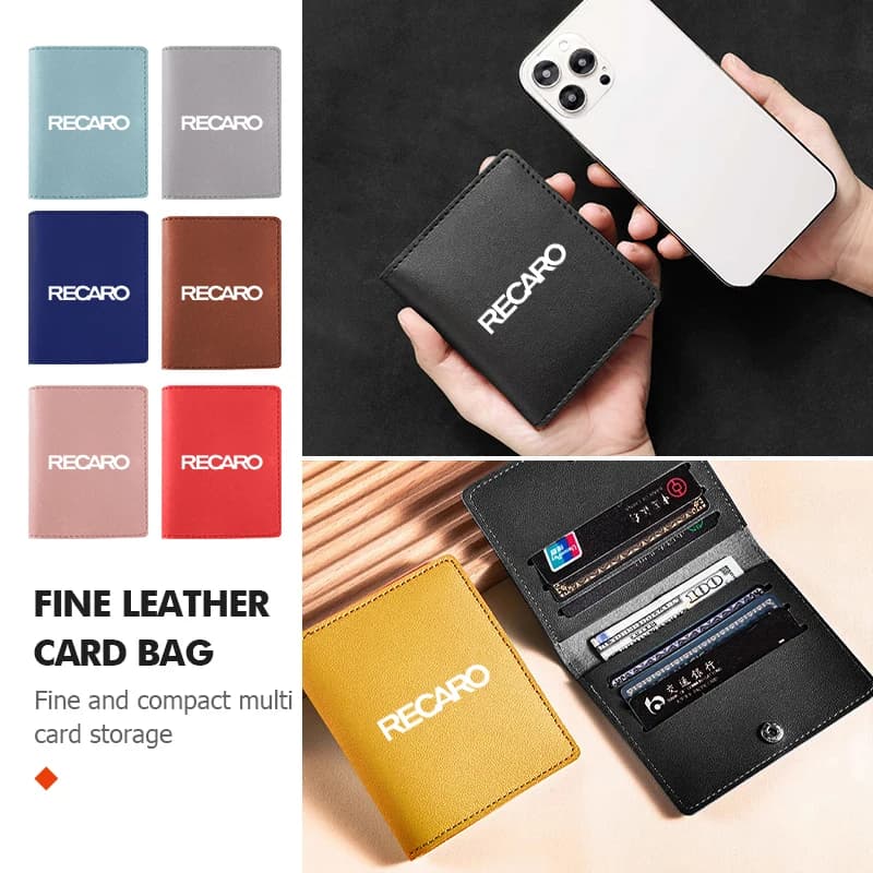 Travel Document Bag Leather Passport Bag Ticket Holder Card Bag For Recaro