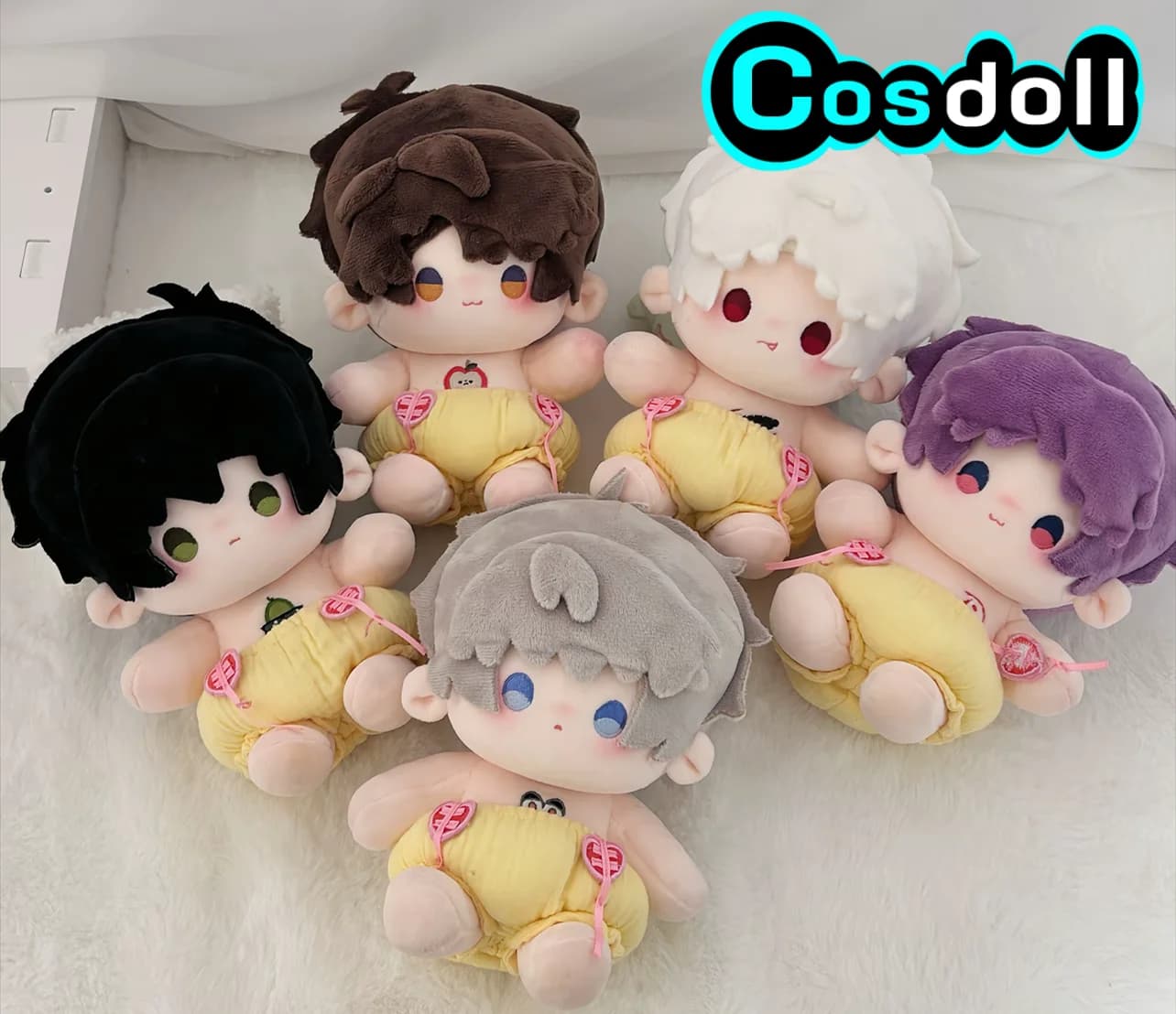 Disponibile - Peluche 20cm Love and Deepspace Rafayel Sylus Caleb Zayne con pantaloni a fiori e ornamento scheletro - Anime Game