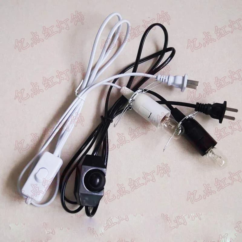 Interruttore lampada da scrivania con dimmer Presa luce E12 con spina interruttore Lampada di sale di cristallo Dimmerabile Plug In Luci Supporto per staffa per anello elastico