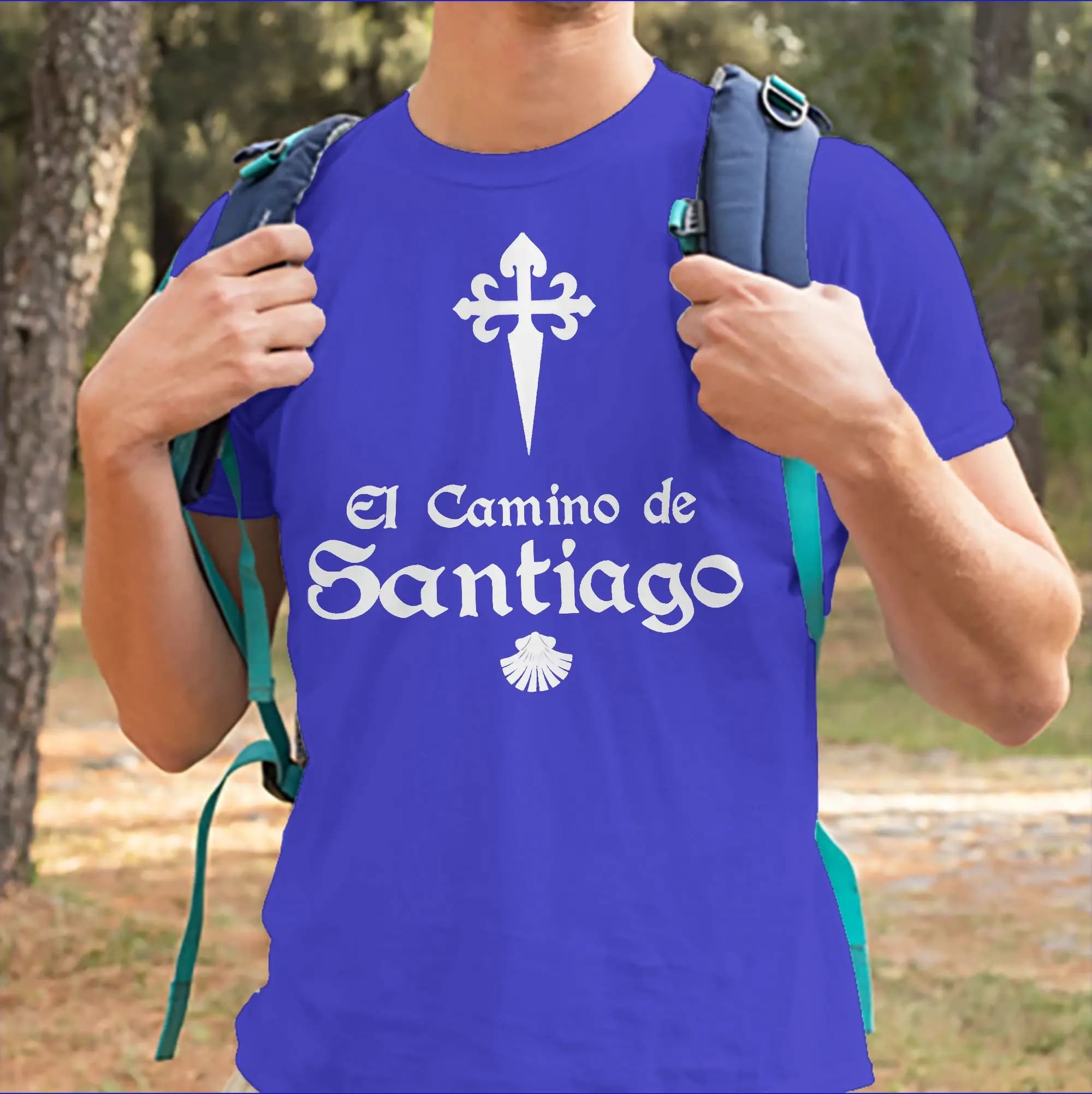 Magliette Camino De Santiago per uomo e donna Arrow The Way Funny, magliette divertenti in cotone 100%, girocollo, manica corta, abbigliamento regalo