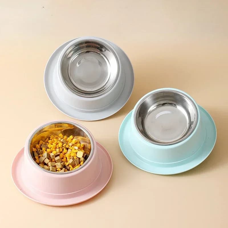Ciotola per cibo anti-formica con pendenza per mangiatoia per gatti per accessori per animali domestici Ciotola per cani Contenitore in acciaio inossidabile di qualità per gatti Forniture per animali domestici