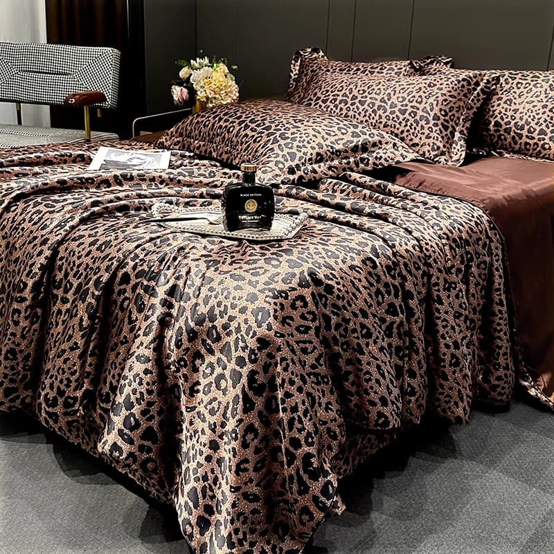 Set di Biancheria da Letto in Pura Seta di Gelso, Copripiumino, Federe, Lenzuola, 4 Pezzi, Misure King Queen Twin, Set Copriletto, Decorazioni per la Casa