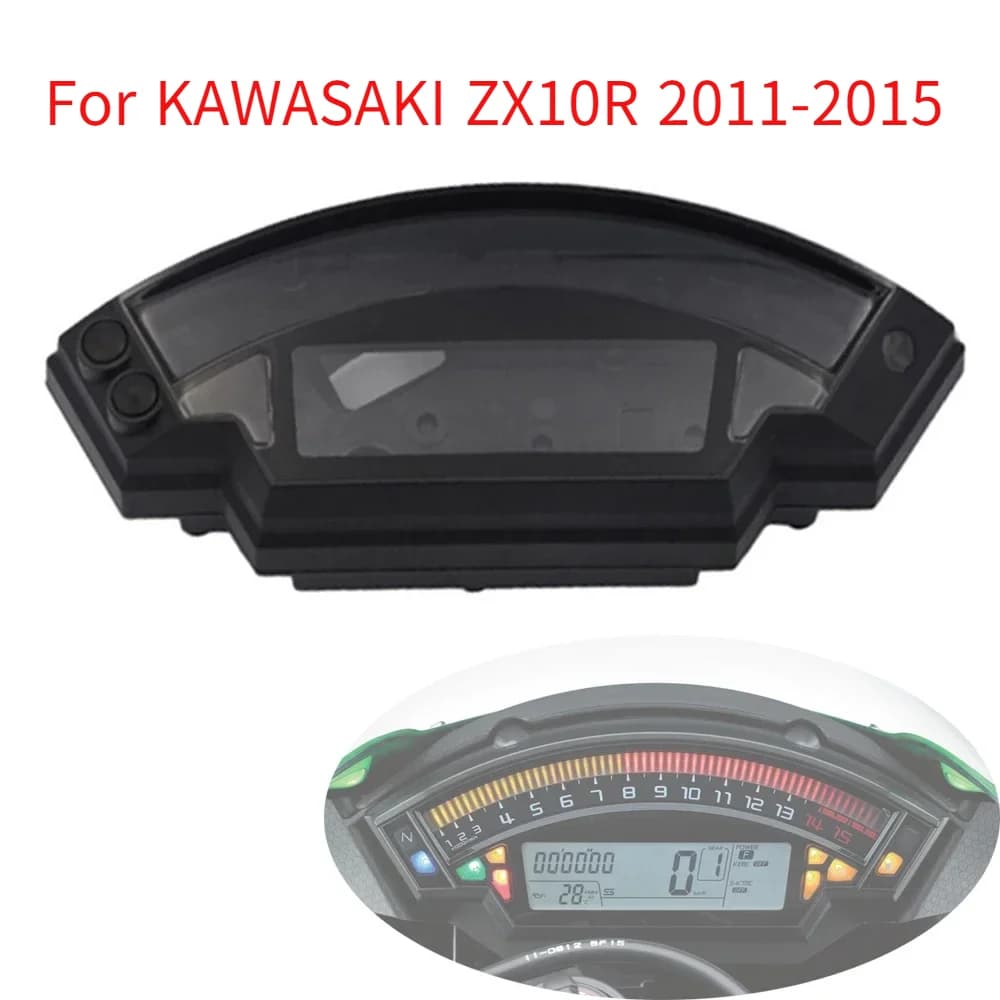 Moto Tachimetro Strumento Caso Per KAWASAKI ZX-10R ZX10R 2011 2012 2013 2014 2015 Contachilometri Contagiri Copertura Alloggiamento