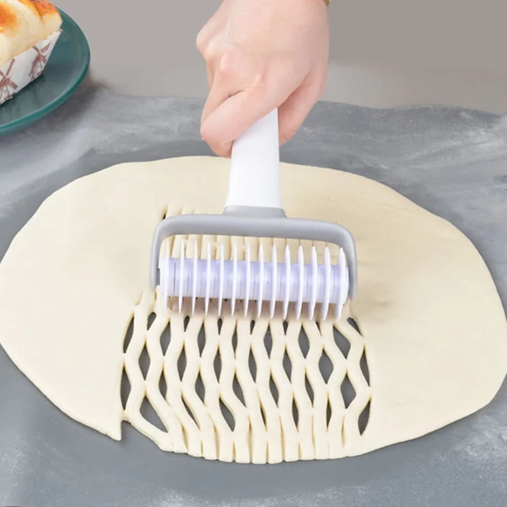 Set di 2 Rulli per Pizza Impermeabili e Facili da Pulire, Kit per Fare Noodles, Pane e Pizza Fatti in Casa, Ruota per Pasta a Griglia