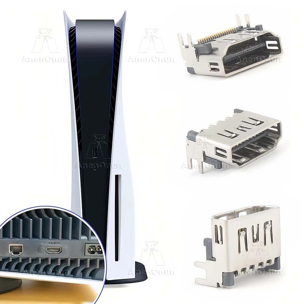 Porta HDMI per PS5 Edizione digitale/disco Parte di riparazione sostitutiva Presa connettore interfaccia HDMI Premium Accessori console PS5