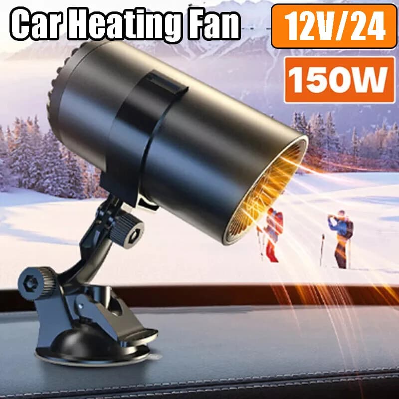 12V/24V Portatile Auto Elettrica Riscaldatore Aria Ventola di Raffreddamento Parabrezza Sbrinatore Ventola di Riscaldamento 150W Asciugatrice Parabrezza Defog Accessori