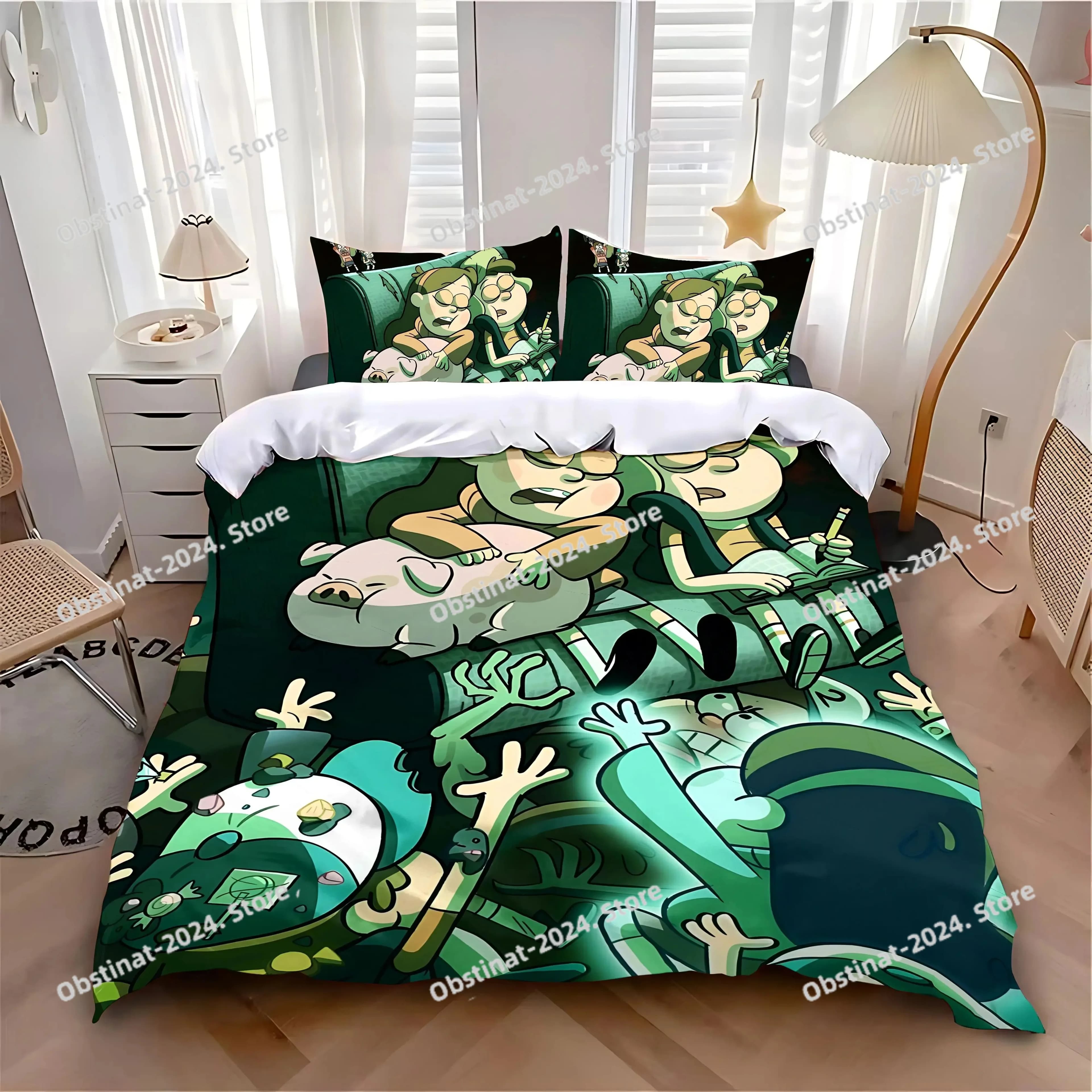 Gioco 3D G-Graviti F-Falls Set biancheria da letto Set letto stampato Copripiumino Lenzuolo Federa Letto Copripiumino morbido Full Queen King Size