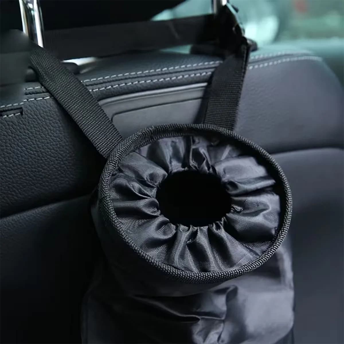 Car Trash Bag Waterproof Hanging Garbage Can Elastic Opening Portable Auto Interior Storage Organizer Tidy Holder Home