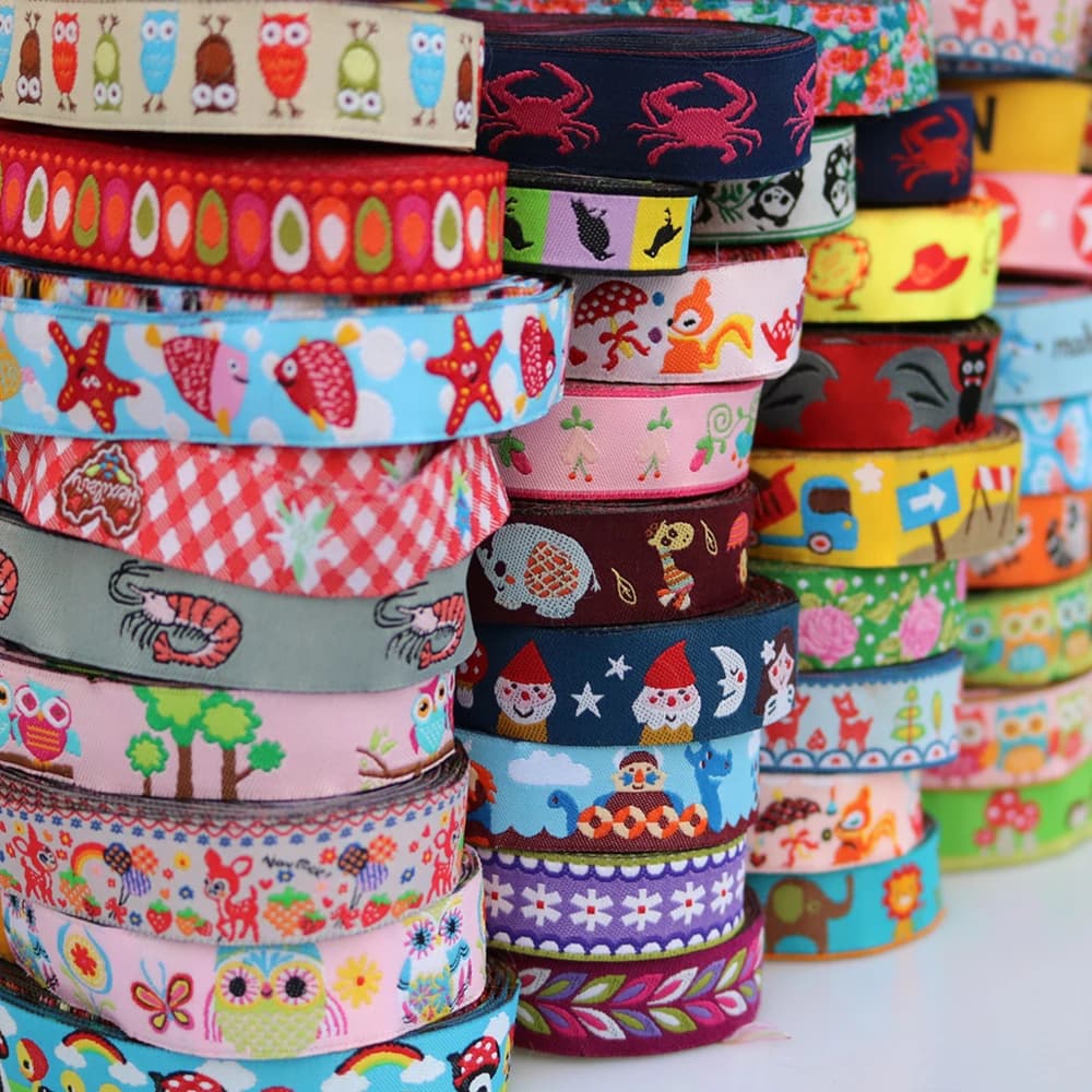 Nastro jacquard intrecciato in pizzo con guinzaglio decorativo per cani da 5/8 pollici 16MM 10 YARD