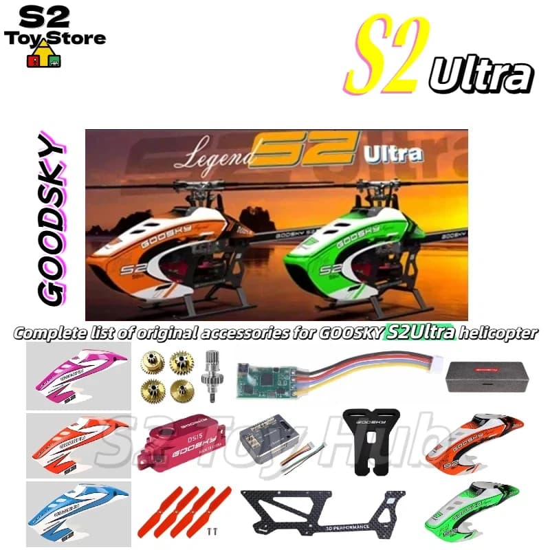 Parti per Elicottero RC GOOSKY S2 Ultra: Tettuccio, Batteria, Albero Principale, Tubo di Coda, Accessori per Elicotteri Telecomandati