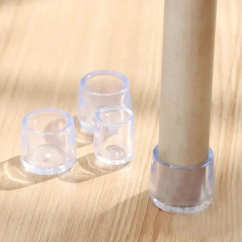 Set di 4 Protezioni per Gambe di Sedie, Coperture in Gomma per Mobili, Calzini per Tavoli, Tappi di Copertura, Piedini Livellanti per Arredamento Casa