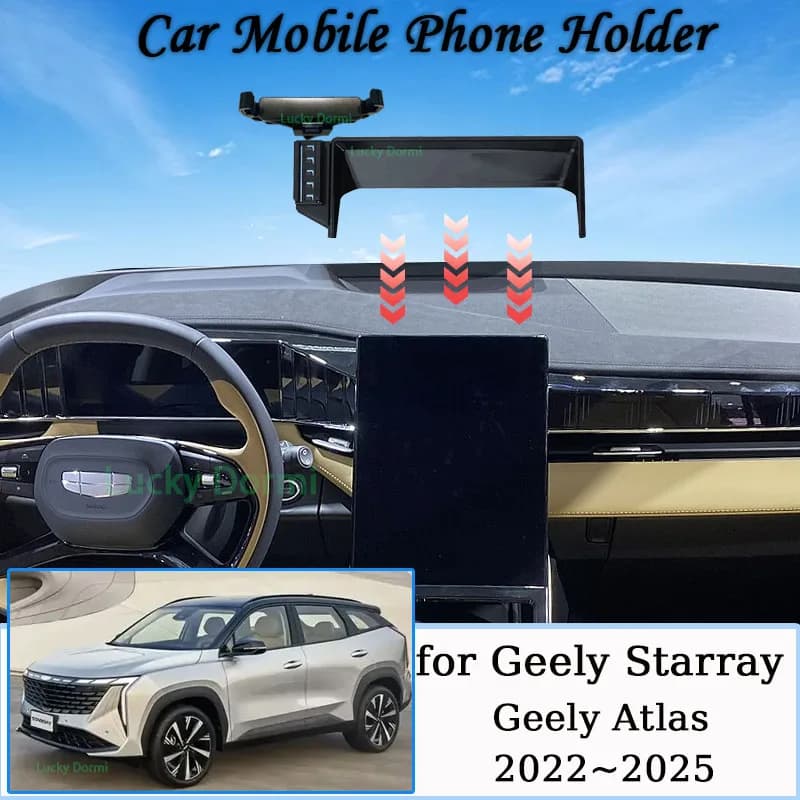 Per Geely Starray Geely Atlas 2022 2023 2024 2025 Supporto per telefono per schermo di navigazione per auto Nuova staffa MagSafe per Geely Boyue L FX11