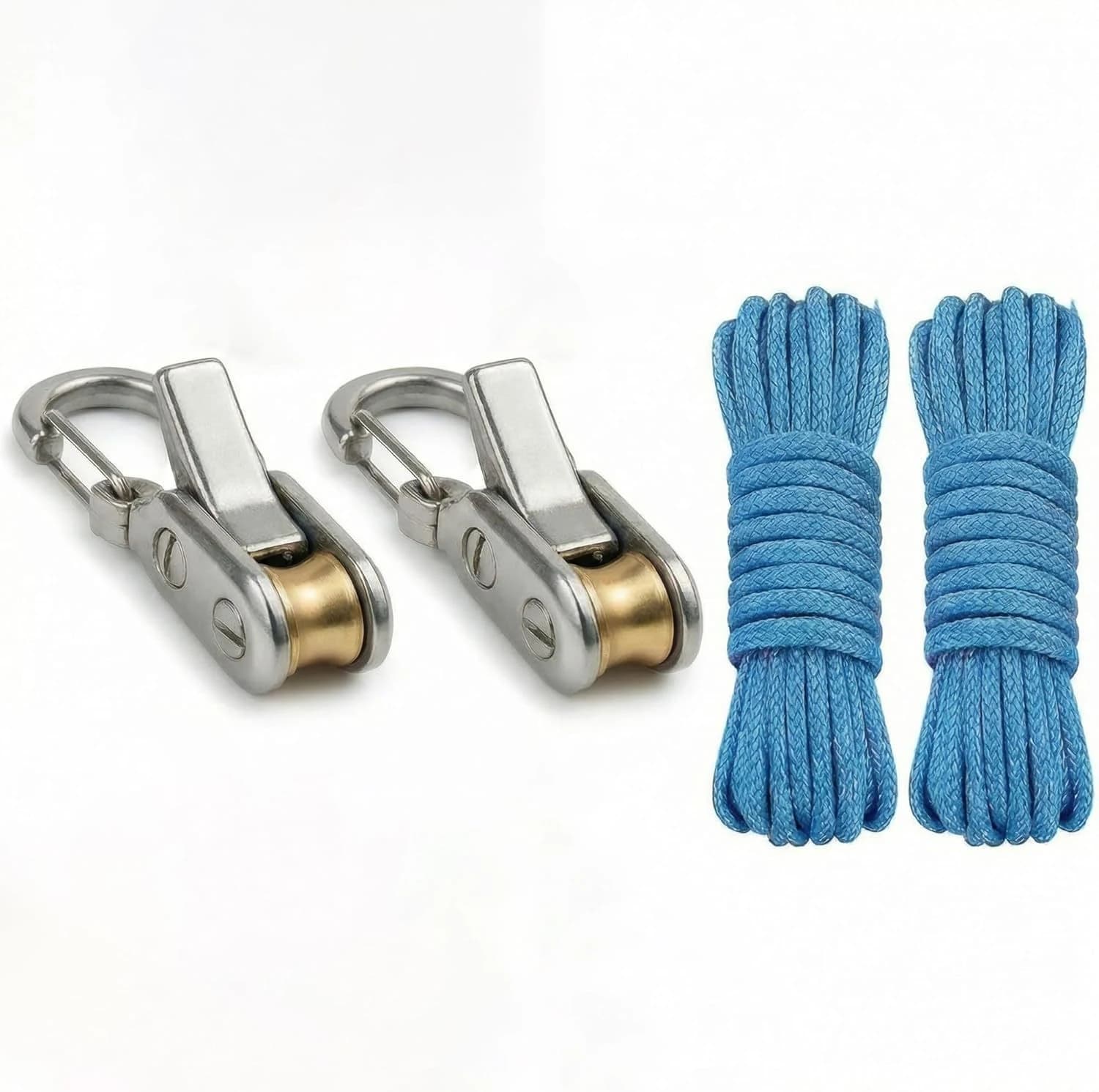 Adjustable Tent Rope Tightener Pulley Tensioner with Carabiner Hook Reflective Paracord Cord Adjuster for Camping Tarp Canopy