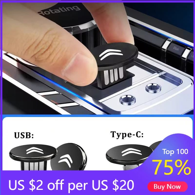 2026 Nuova Chiavetta USB per Auto, Memoria Flash Esterna, Accessori Auto per Citroen C4 C3 C5 C1 C2 Berlin