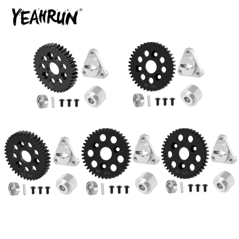 YEAHRUN 38/39/40/41/42/43/44/45/46/47/48T Gearbox M1 Spur Gear Slipper Clutch Eliminator Set for HPI SAVAGE X 4.6 1/8 RC Car