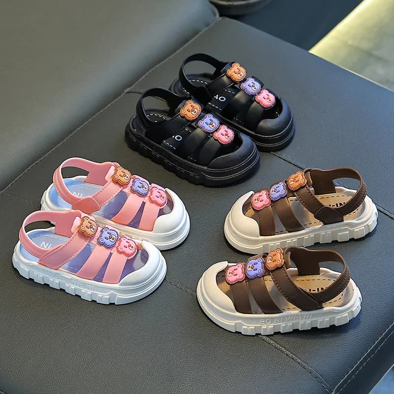 Nuovi Sandali per Bambini 2026 Estivi per Interni ed Esterni Antiscivolo con Suola Morbida per Bambine e Bambini Piccoli Sandali con Suola in PVC Comodi