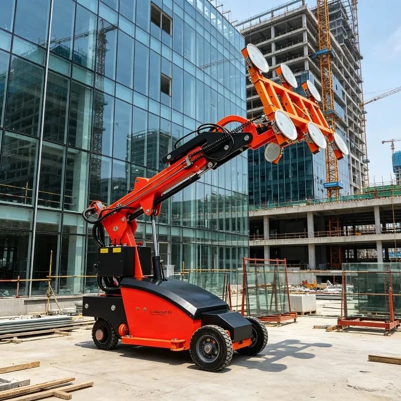 High Efficiency Glass Lifting Robot Customized Electric Vacuum Suction Cups Robotic Arm for Commercial Glazing Work