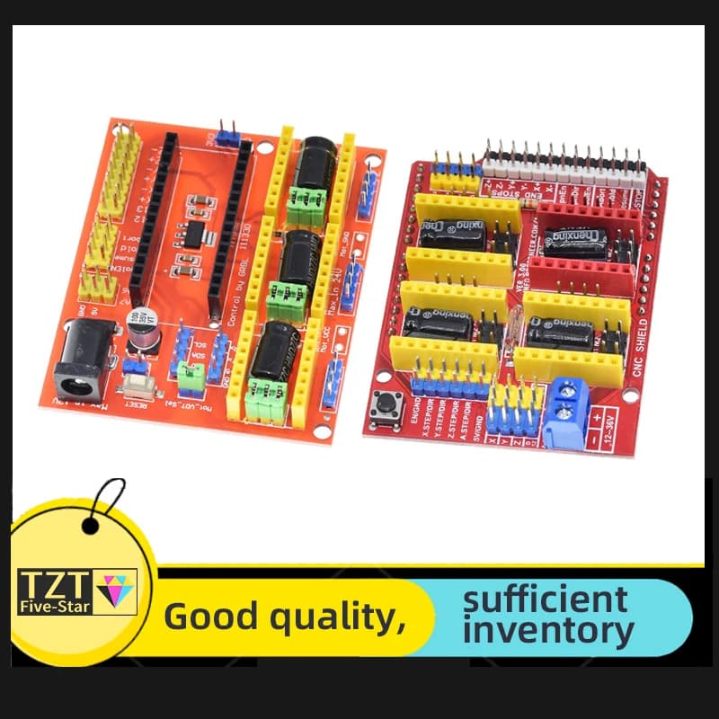 GREATZT Nuova Scheda di Espansione CNC Shield V4/V3 per Macchina per Incisione/Stampante 3D/Driver A4988 per Kit Fai-da-te Arduino