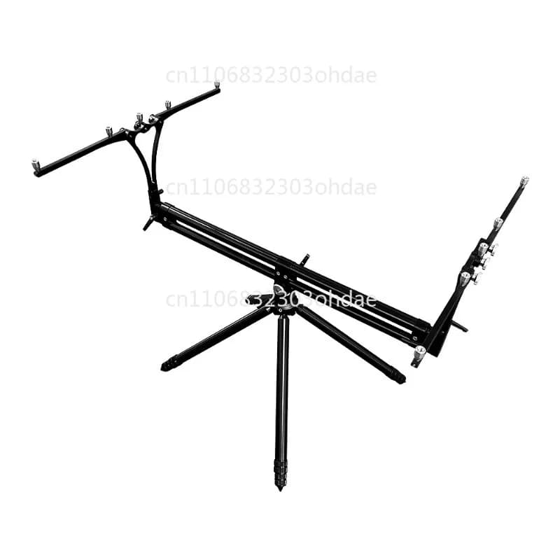 Adjustable aluminum folding fishing rod designed for carp fishing