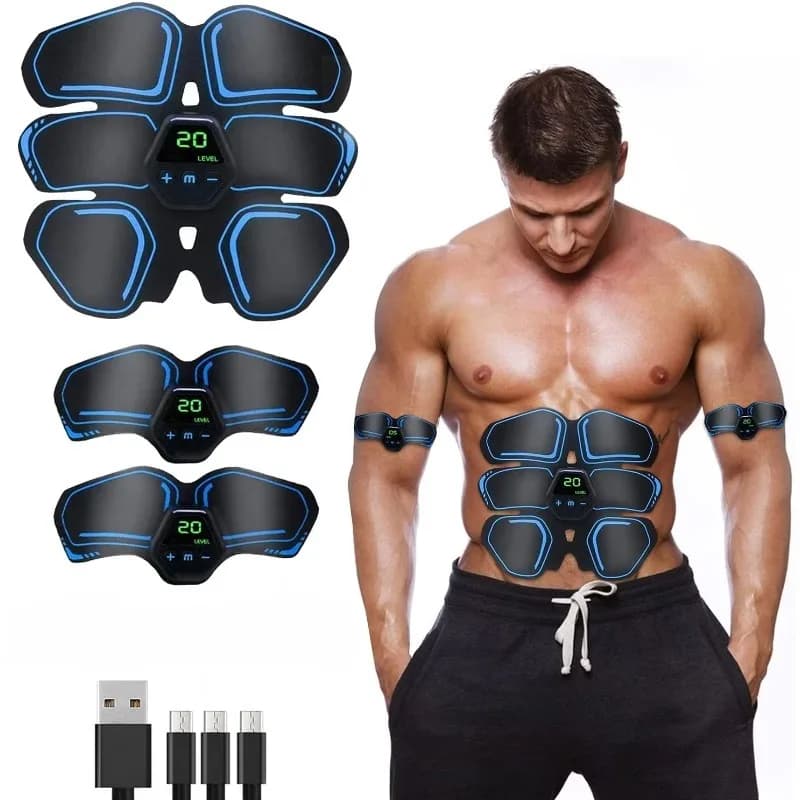 YTYIN ABS Stimulator Electric Muscular Stimulator Toning Belt Abdominal Fitness Portable Massage Weight Loss Dev Massage